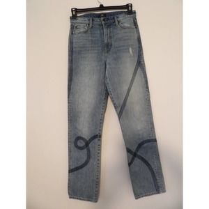 7 For All Mankind Women's High Waist Straight Leg Jeans‎ Size 28 #1089